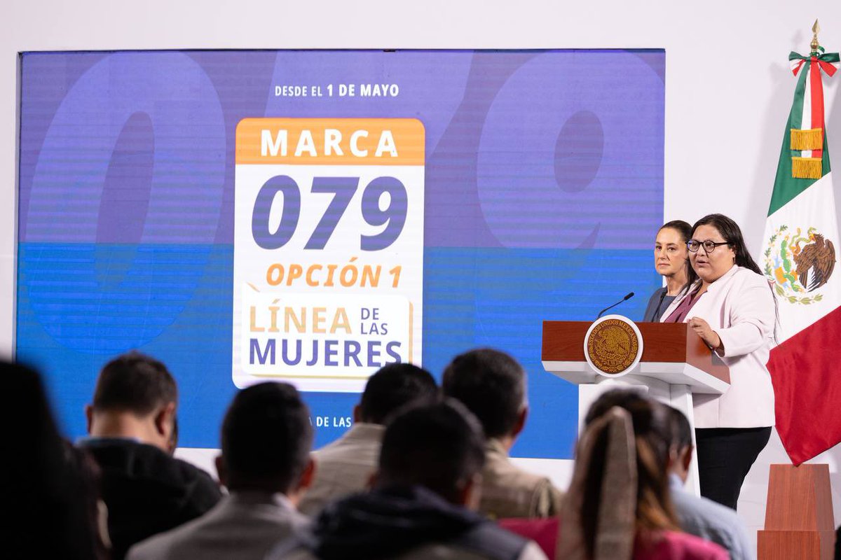 CitlaHM's tweet photo. Tal como anunció la presidenta @Claudiashein, la #LíneaDeLasMujeres que inició en la Ciudad de México, será una realidad en todo el territorio nacional. Por primera vez el @GobiernoMX contará con una línea exclusiva para dar atención especializada y con perspectiva a todas las mujeres.

La #LíneaDeLasMujeres #079, es resultado de un esfuerzo conjunto entre la Secretaría de las @mujeresgobmx y la @AgenciaGobMX para poner al servicio de la población un modelo único de atención, que en coordinación con las 32 entidades federativas, brindará servicios de:

✅ Orientación para el ejercicio pleno de los derechos.
✅ Orientación de primer contacto en materia legal, contención emocional y de salud mental.
✅ Atención y protección a mujeres víctimas de violencias.