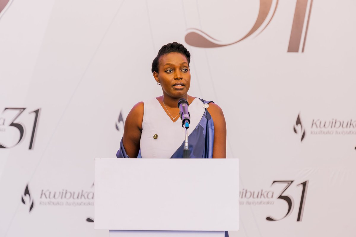 Ministry of Education | Rwanda (@rwanda_edu) on Twitter photo Mu ijambo ry’ikaze mu gikorwa cyo Kwibuka, Umunyamabanga wa Leta muri Minisiteri y’Uburezi <a href="/ClaudetteIrere/">Claudette Irere</a> yashimye inzego zitandukanye zitabiriye iki kigorwa cyo kwibuka abahoze ari abakozi bazize Jenoside yakorewe Abatutsi.
Yasabye inzego zitandukanye gusobanukirwa n’ingaruka Mu ijambo ry’ikaze mu gikorwa cyo Kwibuka, Umunyamabanga wa Leta muri Minisiteri y’Uburezi <a href="/ClaudetteIrere/">Claudette Irere</a> yashimye inzego zitandukanye zitabiriye iki kigorwa cyo kwibuka abahoze ari abakozi bazize Jenoside yakorewe Abatutsi.
Yasabye inzego zitandukanye gusobanukirwa n’ingaruka