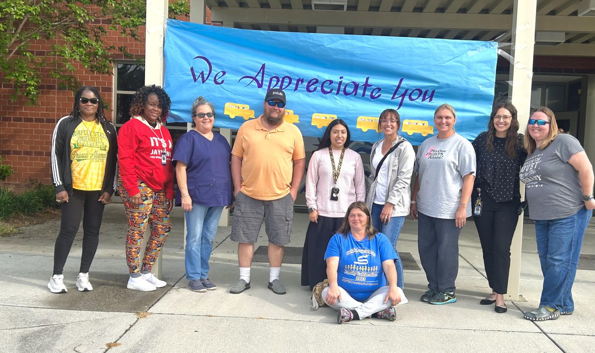 Happy School Bus Driver Appreciation Day! This only part of our amazing drivers here at SWES. We appreciate them for all that they do for our students each and every day!