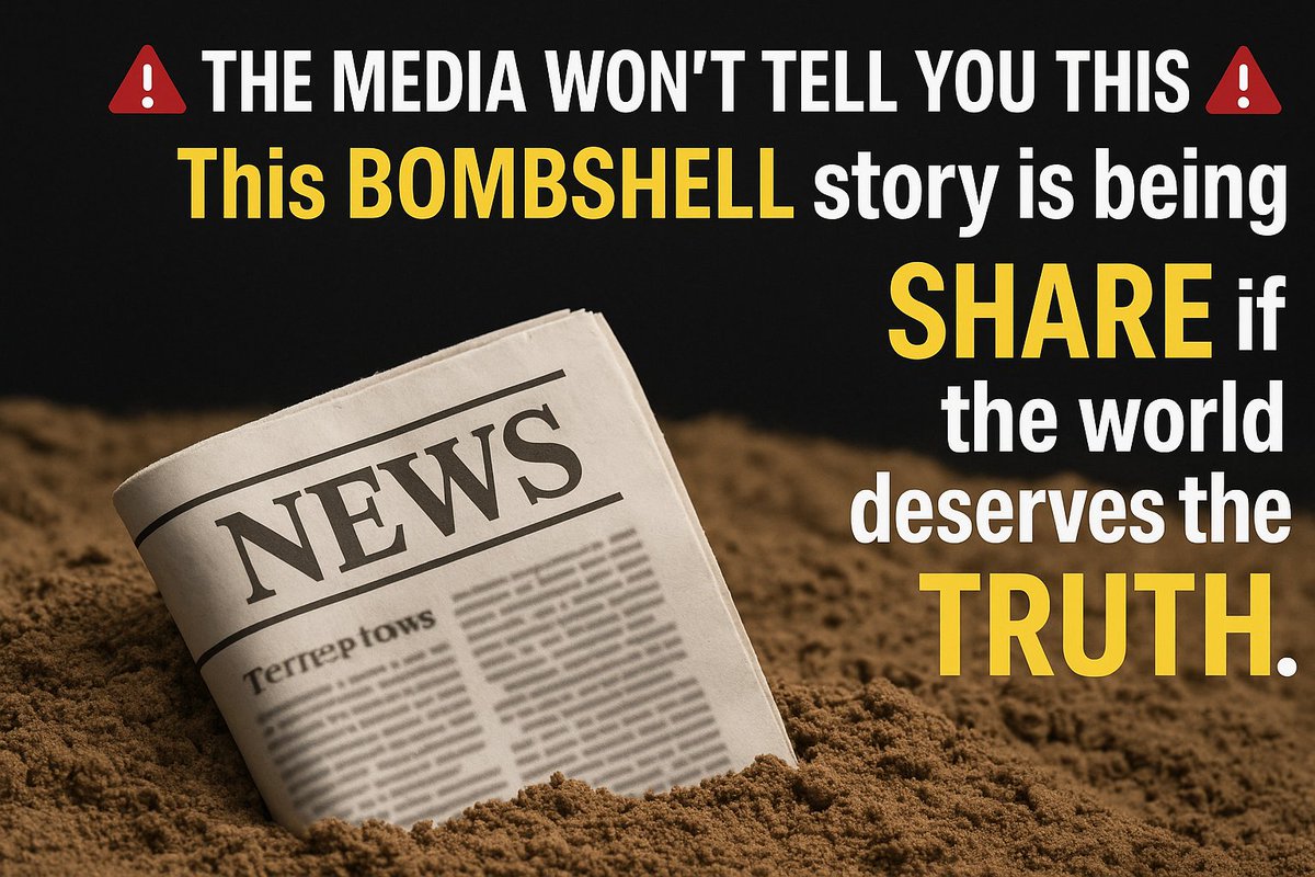 🚨 This NEWS is being buried by the mainstream media.
 SHARE the first post in this thread if you think the world deserves to know what has really happened.
11/18