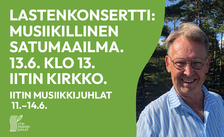 Lastenkonsertissa Iitin kirkossa esiintyy Helsingin poliisisoittokunnan lastenyhtye Leijonapartio sekä Iitin festivaaliorkesteri kertojanaan näyttelijä Tom Pöysti. Konsertissa kuullaan niin Leijonapartion omia kappaleita kuin kamarimusiikkisovituksia esim. elokuvamusiikista.