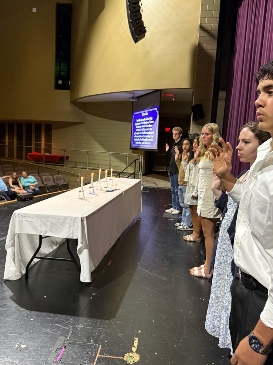 📚✨ NHS Induction &amp; Recognition Ceremony ✨📚Congratulations to our newest National Honor Society inductees and a big round of applause to our returning members recognized for their continued excellence in scholarship, leadership, service, and character! 💜🌟