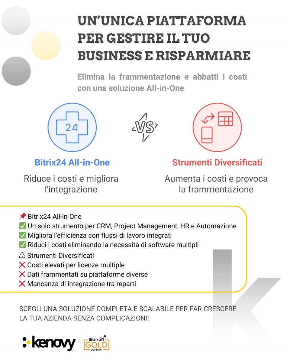 In un contesto di mercato altamente competitivo, il CRM giusto può trasformare la gestione dei clienti da un peso a un vantaggio strategico, potenziando la produttività del team e incrementando i risultati di vendita.
📖 Leggi l’articolo completo: kenovy.com/bos6