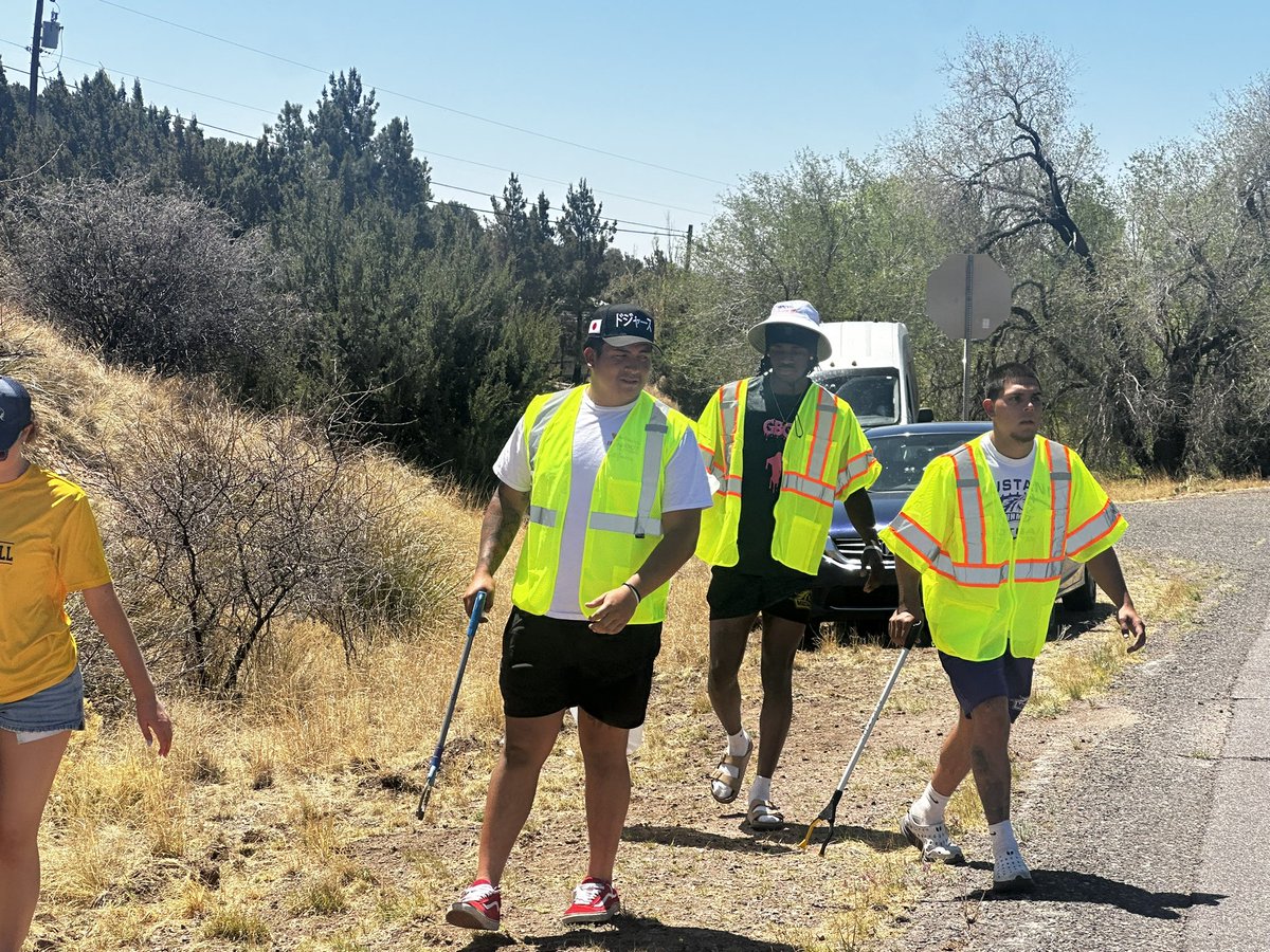 Earth Day Community Service - great day with our student athletes