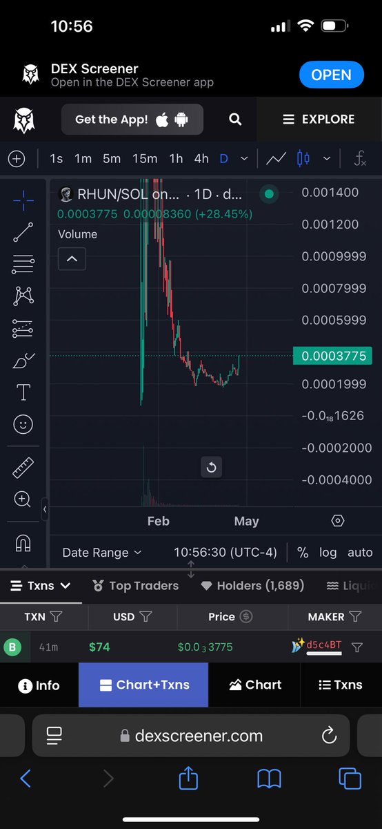 town_yak's tweet photo. $Rhun buys aren’t getting jeeted because the dev been building and all the swingers were out months ago. 

Only convicted bag holders remain. 

It’s an easy longterm hold for me. 

@rhuncapital https://t.co/EBSN3eOclZ