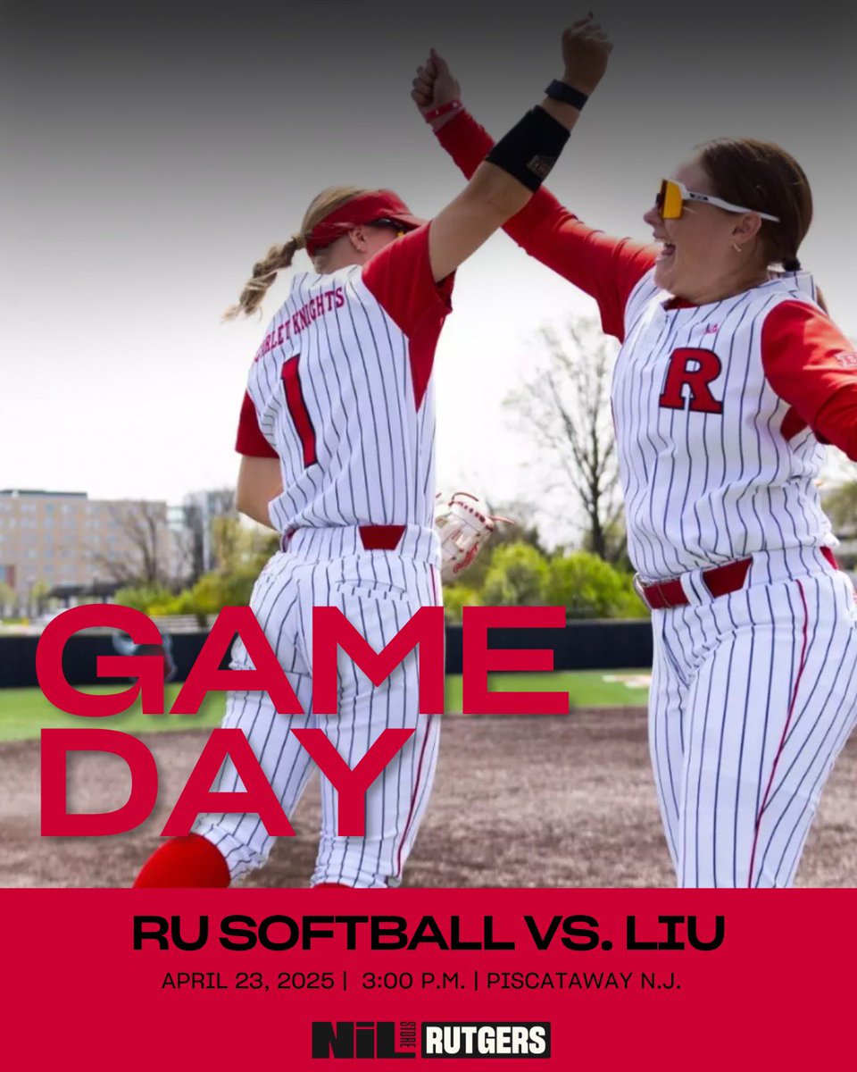Game time in the Garden State! Rutgers Softball battles LIU today at 3PM in Piscataway—come out, rep the Scarlet, and grab some gear while you’re at it! 
#RutgersSoftball #ChopOn #GearUp

rutgers.nil.store/collections/so…