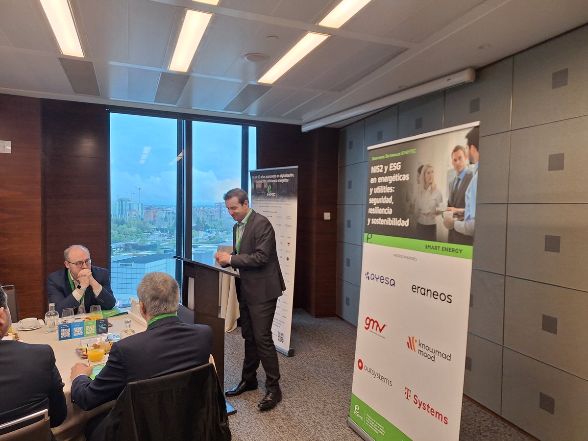 Ayesa (@ayesanews) on Twitter photo 👉Ayer estuvimos en el Desayuno-Coloquio organizado por <a href="/enerTIC_es/">Plataforma enerTIC</a> donde nuestro Director Cybersecurity Services Ayesa Global Group habló sobre la importancia de la ciberseguridad para garantizar la continuidad del negocio en el sector energético y los siguientes pasos a dar. 👉Ayer estuvimos en el Desayuno-Coloquio organizado por <a href="/enerTIC_es/">Plataforma enerTIC</a> donde nuestro Director Cybersecurity Services Ayesa Global Group habló sobre la importancia de la ciberseguridad para garantizar la continuidad del negocio en el sector energético y los siguientes pasos a dar.