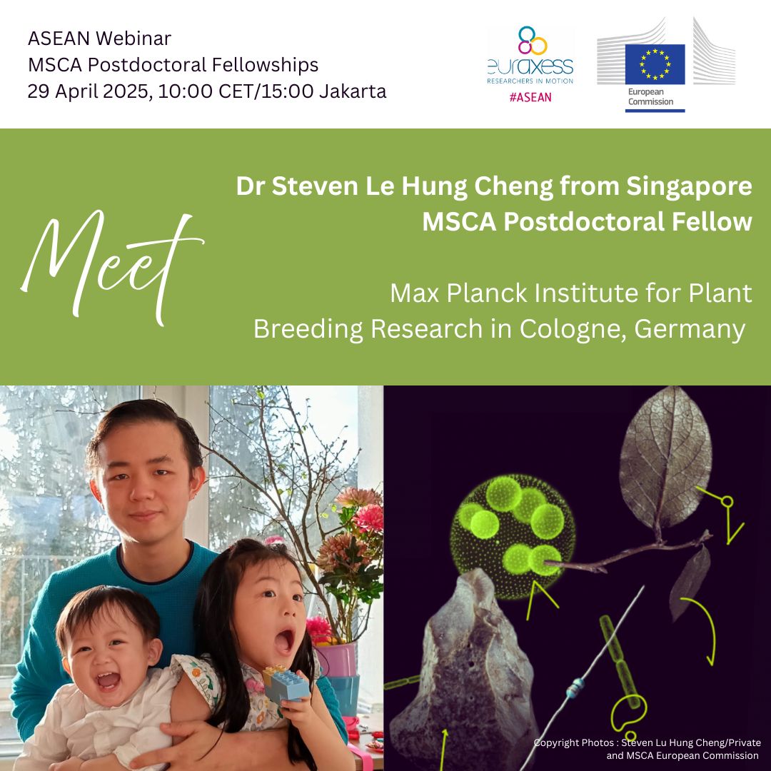 💡👂Get Insights from #MSCA Postdoc Fellows’ Journeys!

Join our upcoming webinar on the Marie Skłodowska-Curie Actions Postdoctoral Fellowships (PF)

Register here: tinyurl.com/9cu4vbc5