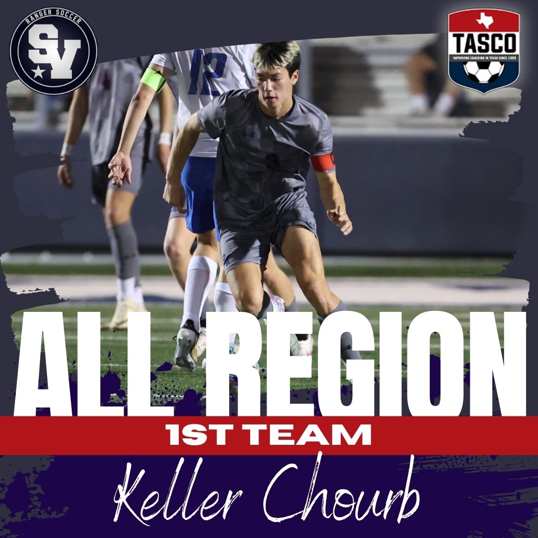 Yet another PROUD POST 1/3: Congratulations to senior Keller Chourb for earning <a href="/tascosoccer/">TASCO</a>  1st Team All Region for Region 4!! 👏🏼 Keller will also be representing SV/ Region 4 and playing in the Class of 2025 TASCO All Star Game! WELL DONE <a href="/kellerchourb/">Keller Chourb</a>  ! 🙌🏼 ⚽️