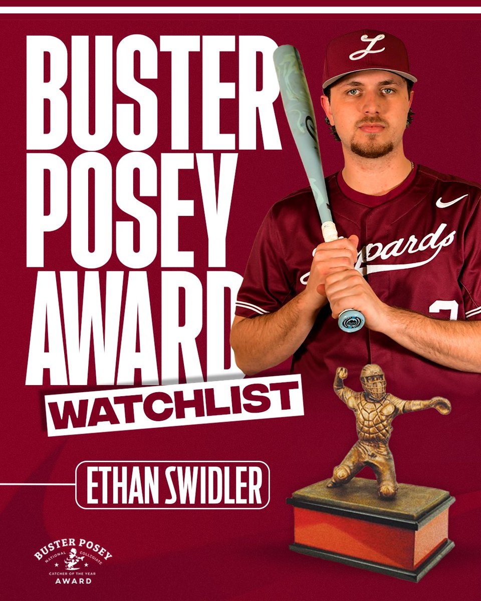 Ethan Swidler has been named to the Buster Posey Award Watch List‼️

The Buster Posey Award recognizes the nation’s top collegiate catchers for their skill, leadership, and impact behind the plate.

#RDP