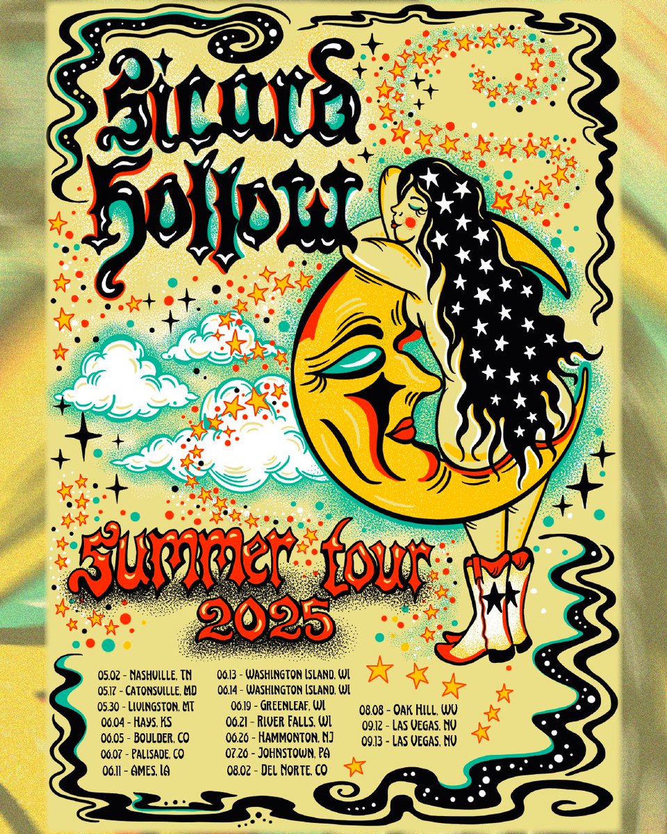 Lot's of new shows on the books for summer! 🎟️ Tickets for all our upcoming shows are onsale now at the link in our bio!

🎨 : @jamprintsart