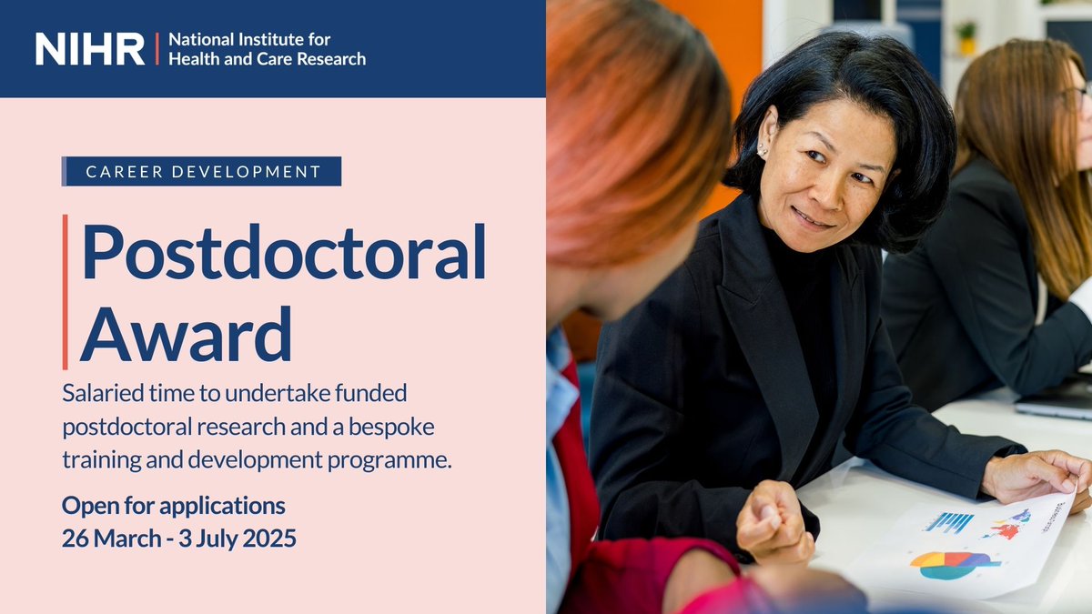 Take your research career further without stepping away from your clinical role.

Balancing research with clinical work can be challenging, but you don’t have to do it alone. If you have a PhD, NIHR’s postdoctoral funding provides protected time, mentorship, and leadership