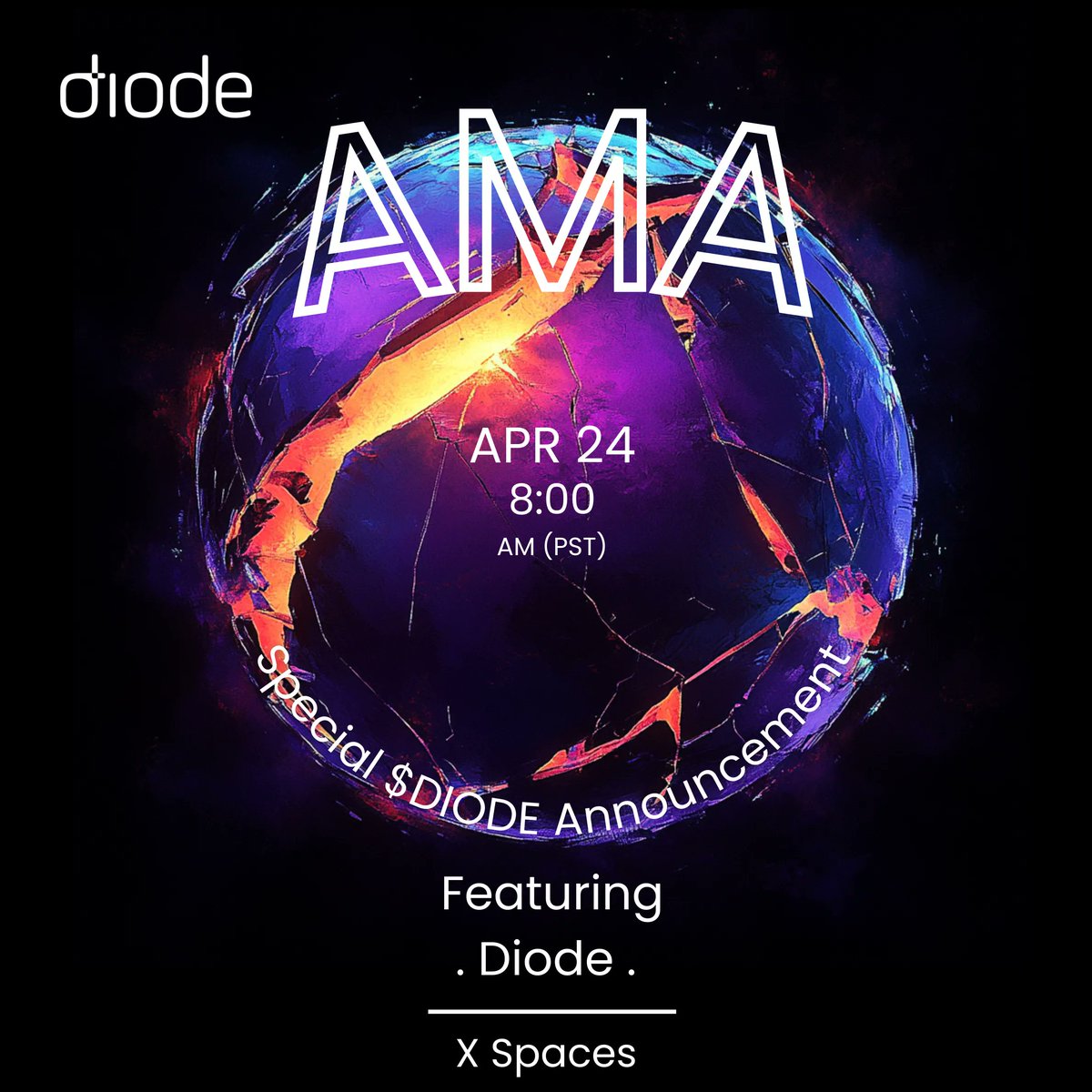 🚨 Just 1 day to go! 🚨

Join us tomorrow for a special edition of our weekly AMA - featuring a big announcement about the future of secure communication from the Diode team in collaboration with <a href="/MoonbeamNetwork/">Moonbeam Network</a> and <a href="/StellaSwap/">StellaSwap ☄️- Top DEX on Polkadot</a> 👀

🔒 Updates from the team
🌐 The future of