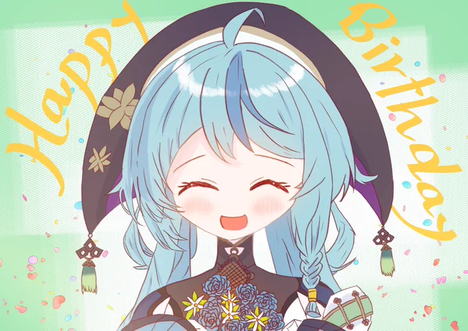 ななたま誕生日おめでとー!!!ななたまにとって幸せな一年になりますように…! #珠乃井ナナ生誕祭2025  #珠乃イラスト 