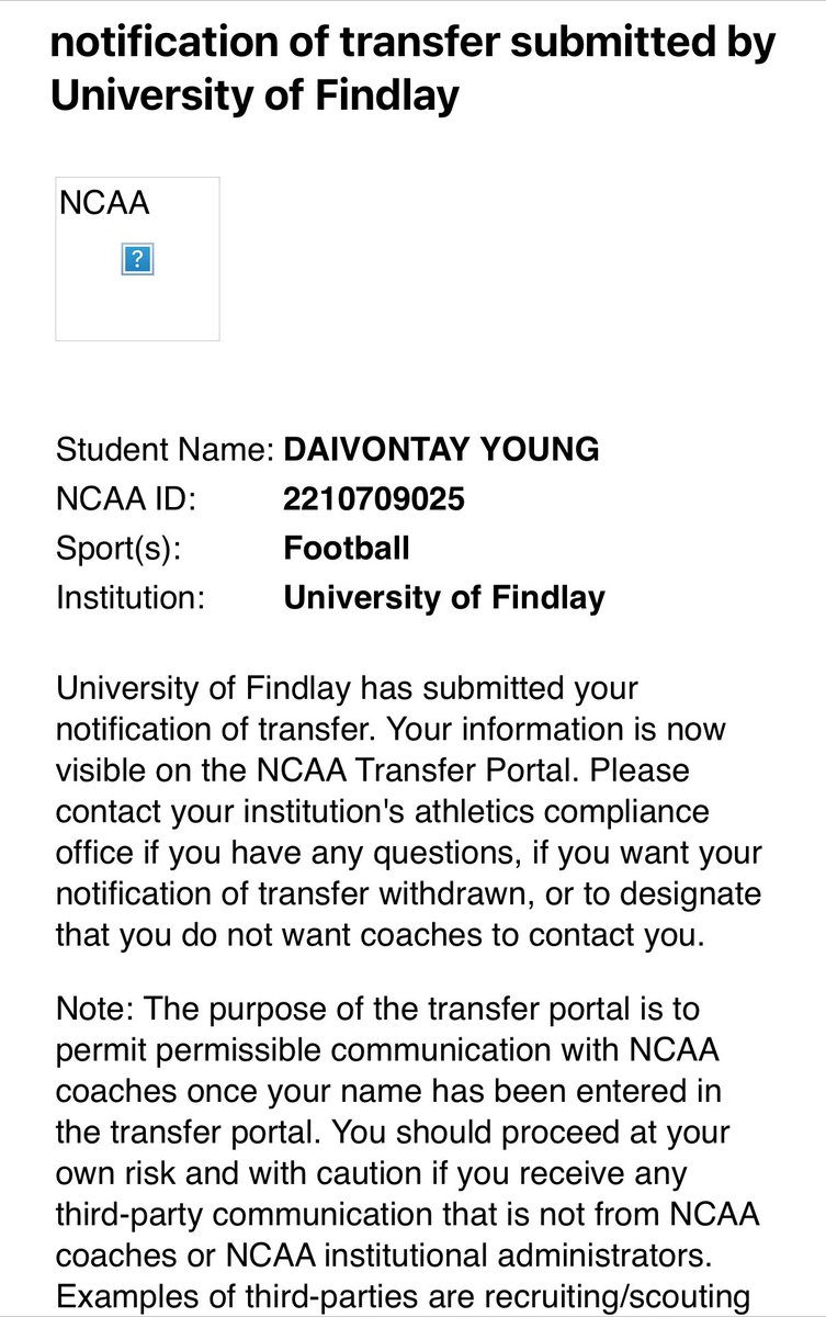 Officially Entered The Transfer Portal 
RB
4 Years Eligibility 
5’11 / 197
Let’s Work❗️