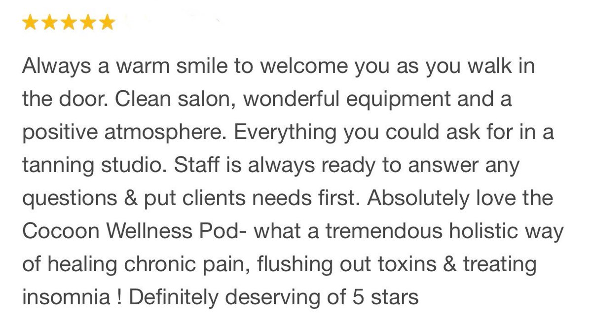 Call and book the Cocoon today!