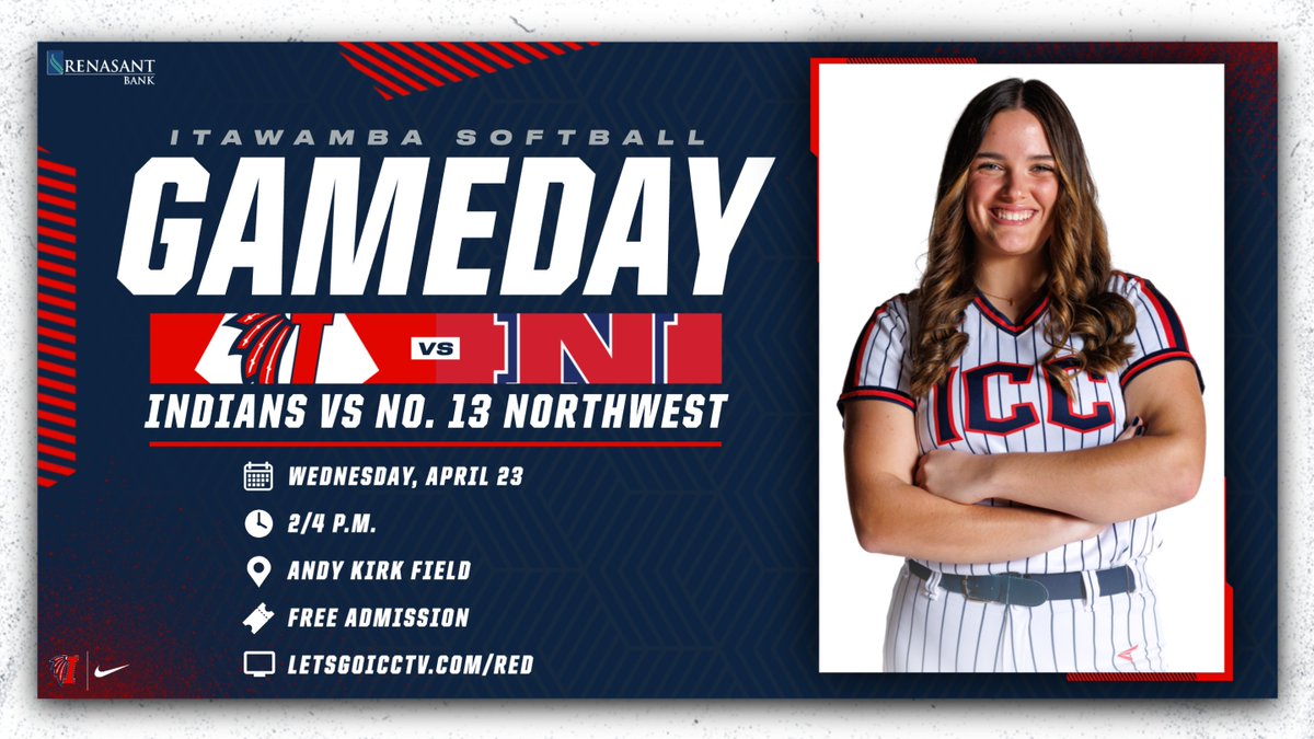 LetsGoICC's tweet photo. #ICCSB GameDay!
🥎 vs No. 13 Northwest
⏰ 2 | 4 p.m.
📍 Andy Kirk Field
🎟️ Free Admission
📺 https://t.co/H6383wm1vE
ℹ️ GameDay Program: https://t.co/L3F8tJszV0
🏹 #RollTribe https://t.co/hZHrLCIDWS