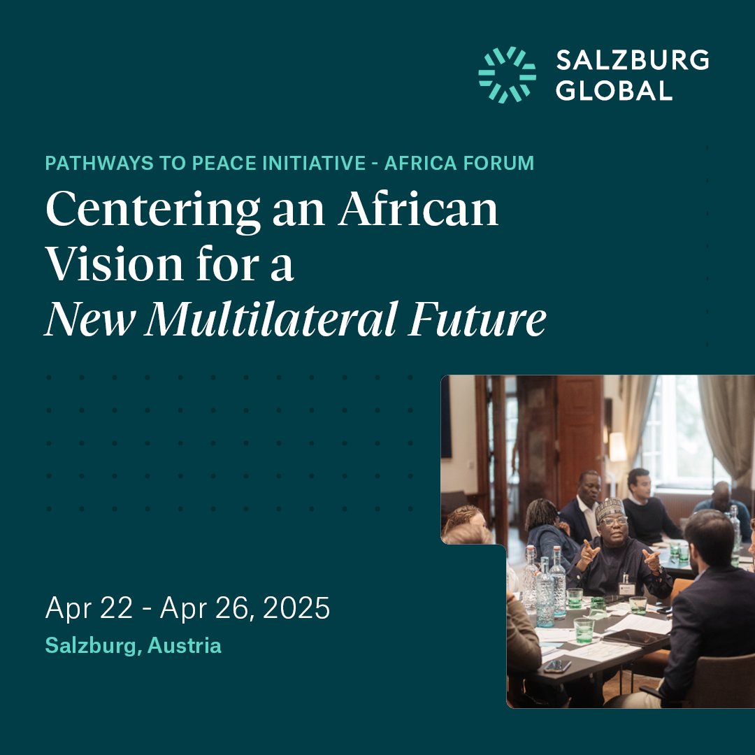 Pathways to Peace Initiative – Africa Forum

Over the next few days leading thinkers, practitioners, and policymakers will engage in crucial discussions focused on centering African perspectives in shaping a new multilateral future.