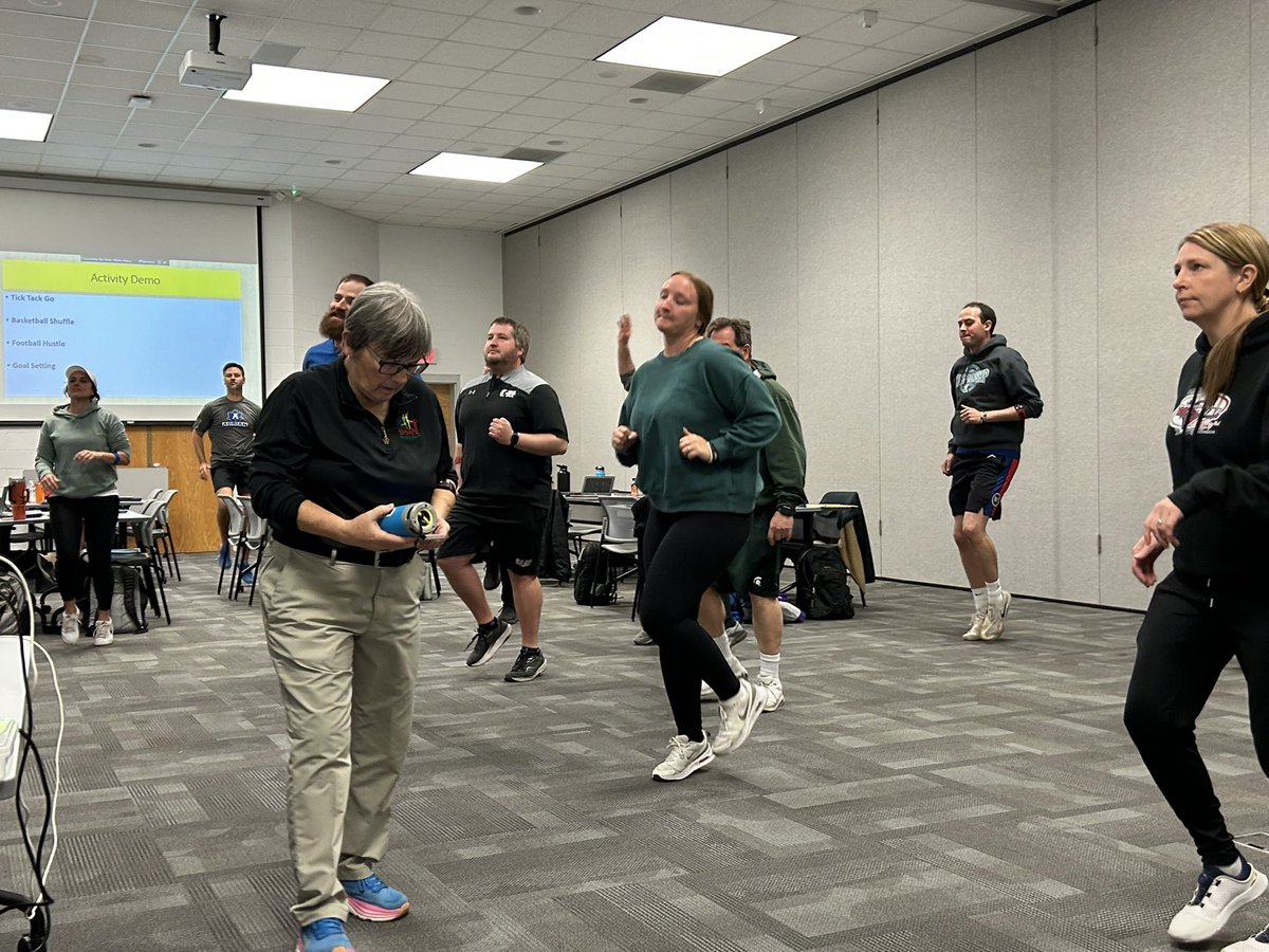 Thank you to Dr. Deb Berkey and all the PE teachers we hosted for an excellent PE PD day!