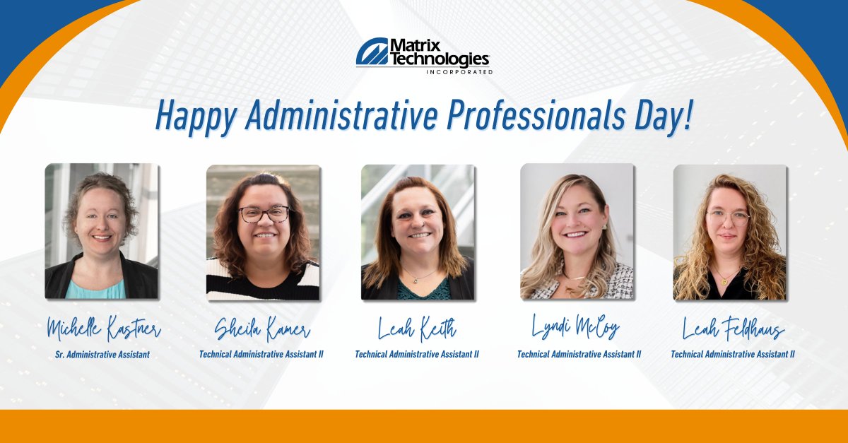 MatrixTechInc's tweet image. Happy National Administrative Professionals Day to all the hardworking individuals who keep our offices running smoothly! 🌟 Your dedication and organization are truly appreciated, and we couldn&apos;t do it without you. Enjoy your day! 

 #MatrixTech