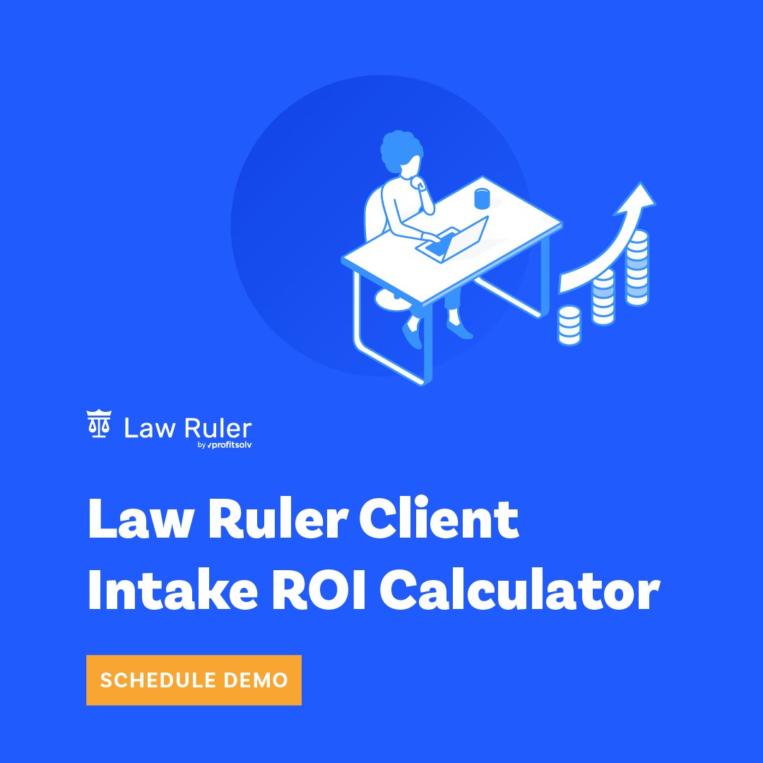 lawruler's tweet image. Time is money – instantly see how much you’re wasting on legal intake every month with the Law Ruler Client Intake ROI Calculator. It’s free to see what slow #clientintake is costing your firm: ☑️ hubs.ly/Q03f03tR0

#ROIcalculator