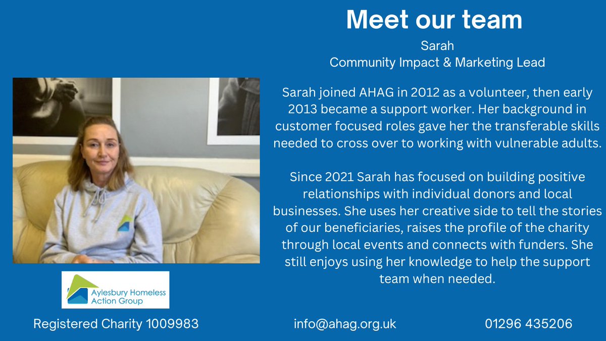 AhagInfo's tweet image. #Support #MeetOurTeam #Housing #Homelessness #Charity