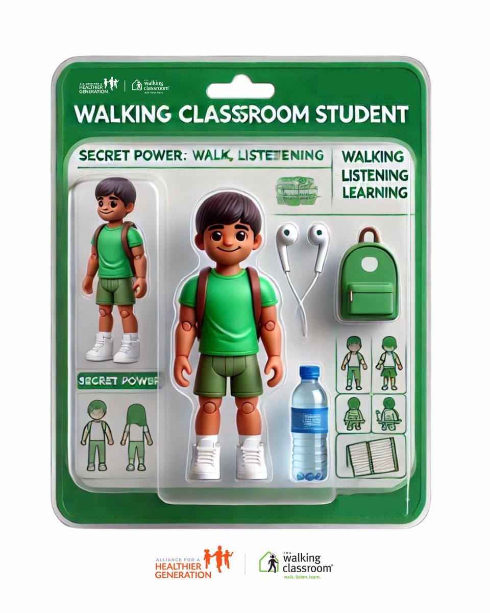 Students who participate in The Walking Classroom are known to have some pretty cool super powers, including increased brain function, boosted learning retention, and stronger engagement! 🦸🧠👟💥🎧

#WalkListenLearn #HealthySchools #EdTech #EdChat