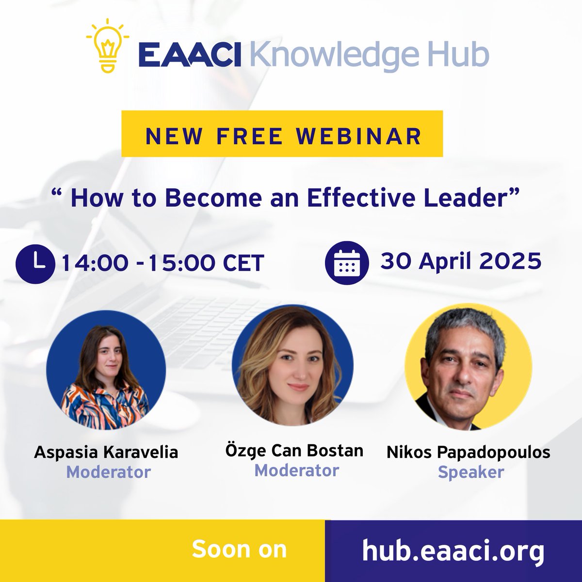 🚀 Discover practical strategies and personal insights that will shape your leadership skills in the scientific community. Learn how to inspire your colleagues, foster collaboration, and navigate the challenges of leadership.

🔗  Register now: zoom.us/webinar/regist…