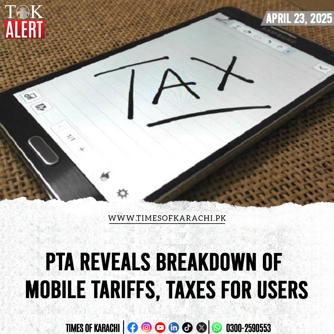 TOKCityOfLights's tweet image. The Pakistan Telecommunication Authority (PTA) shared the tariffs and taxes consumers pay on mobile and cellular services in Pakistan.

Details: timesofkarachi.pk/66820

#TOKAlert #MobileTax #PTATariffs #CallRates #Pakistan
