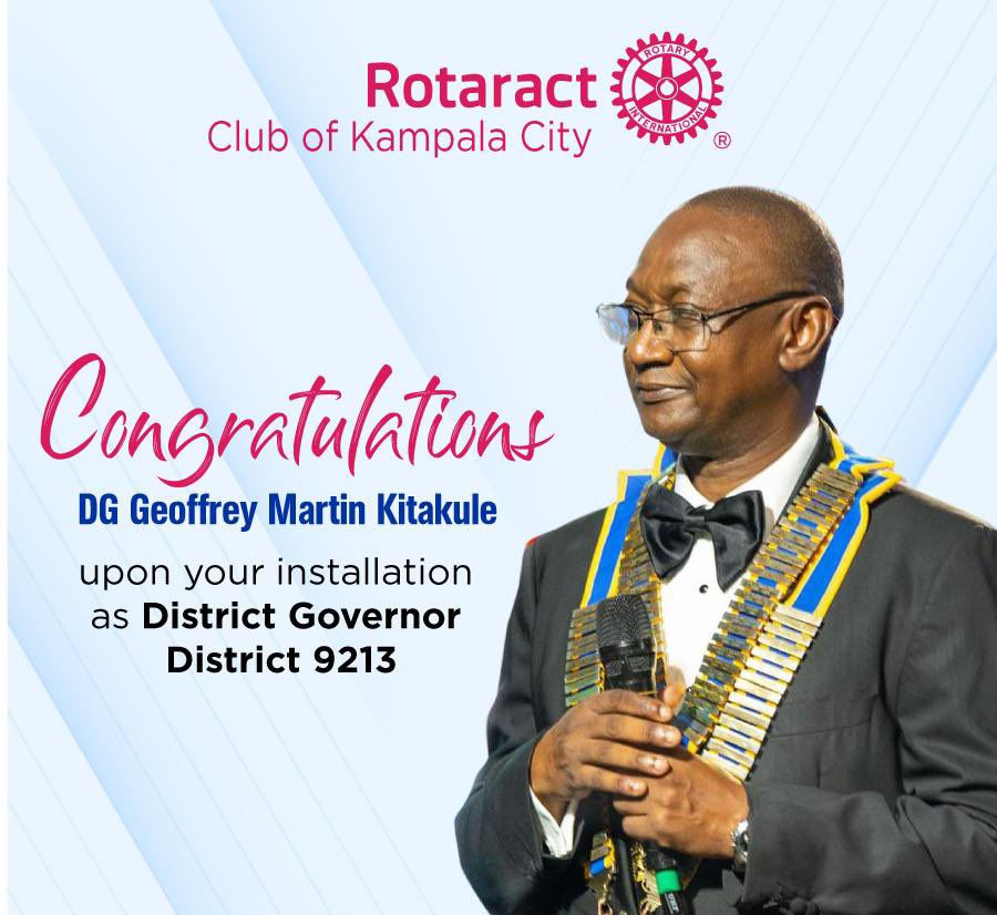 Rotaract Club of Kampala City (@rotaractklacity) on Twitter photo Big Congratulations <a href="/GKitakule/">Geoffrey M. Kitakule</a> on your installation as District Governor for <a href="/rotaryd9213/">Rotary District 9213</a>
#rotaractd9213
#rotaryd9213
#rotaractklacity Big Congratulations <a href="/GKitakule/">Geoffrey M. Kitakule</a> on your installation as District Governor for <a href="/rotaryd9213/">Rotary District 9213</a>
#rotaractd9213
#rotaryd9213
#rotaractklacity