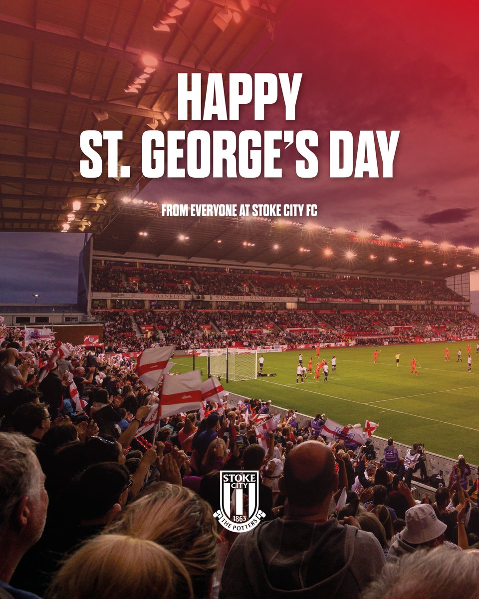 Happy #StGeorgesDay, Potters 🏴󠁧󠁢󠁥󠁮󠁧󠁿