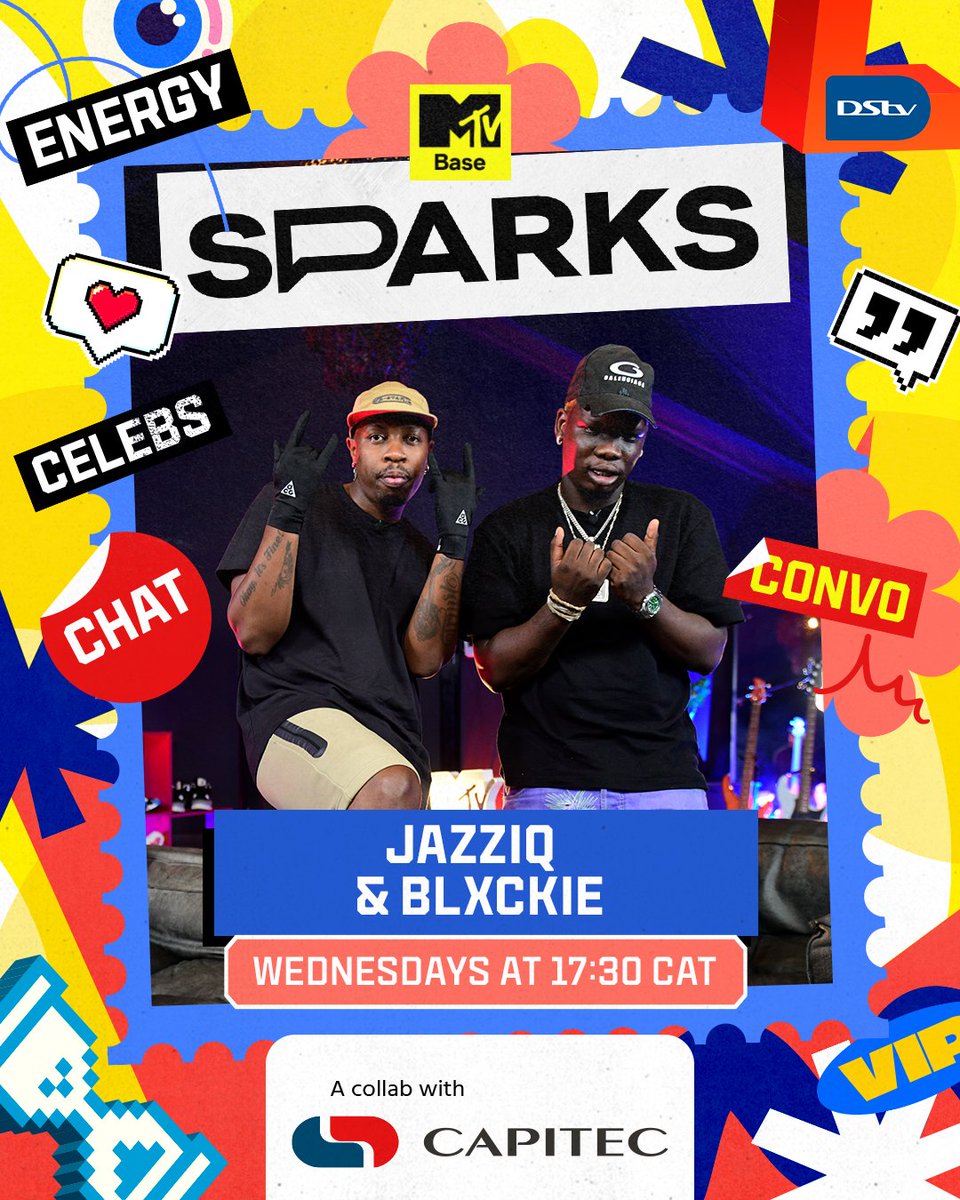 CapitecBankSA's tweet image. 9🔥episodes in the bag!🎯

Tonight, we&apos;ve got @MrJazziQ &amp;amp; @blxckie___ in the building. You ready?

What&apos;s the 1 money tip you&apos;ve picked up this season? Tell us using #Capitec &amp;amp; #MTVBaseSparks and you could WIN a R1000 Flexi Voucher for riding with us &apos;til the end!🚀

T&amp;amp;Cs apply