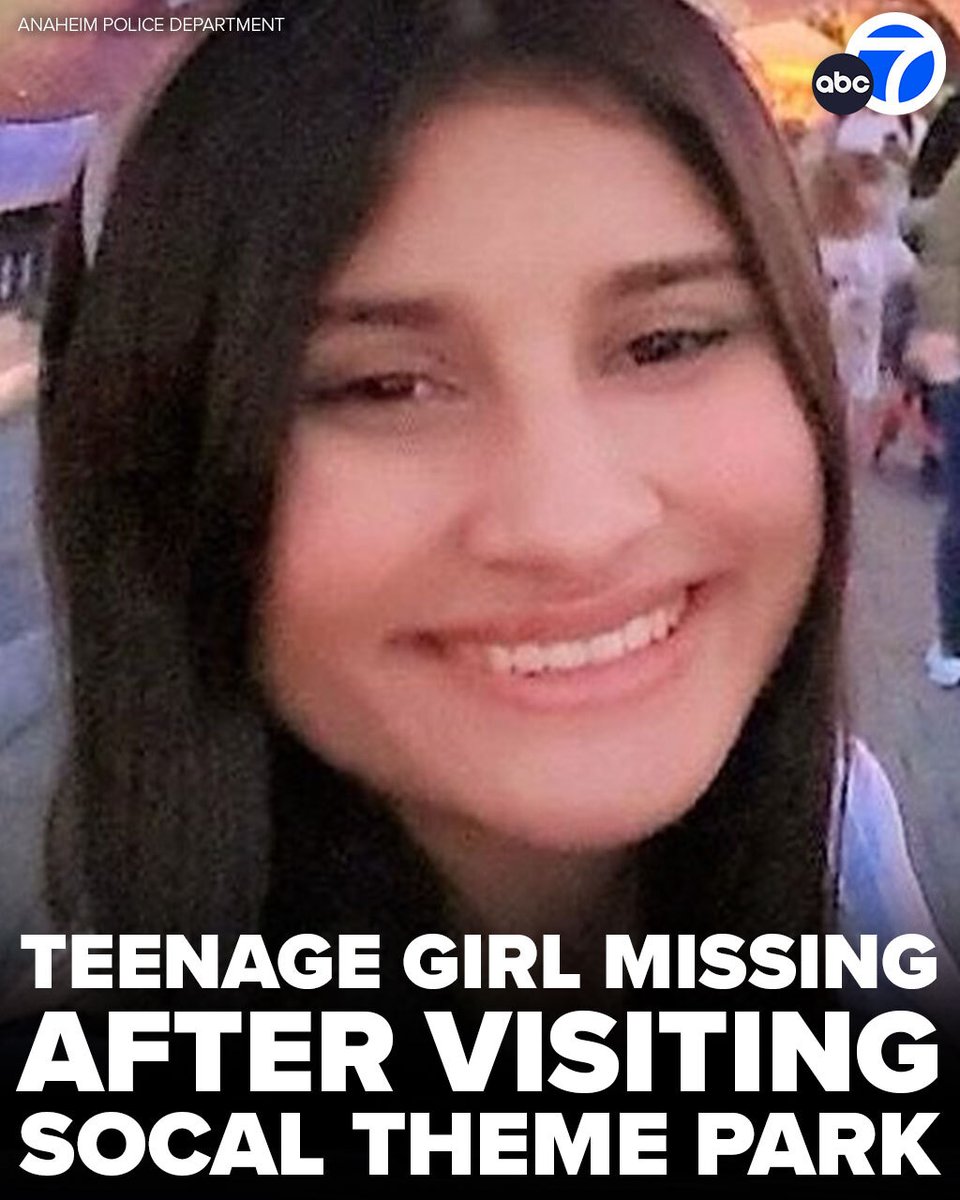 Police in Anaheim are asking for the public's help in finding a 16-year-old girl who was reported missing after visiting a Southern California theme park. abc7.la/3RwbJXu
