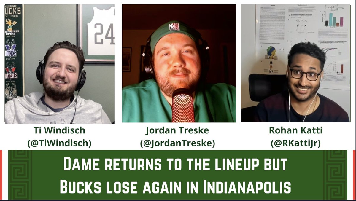 Ti Windisch (@tiwindisch) on Twitter photo New pod! The Bucks are down 0-2 to the Pacers, the starters don't work, but Dame is back & Bobby is HOOPING.
We rant about Doc and changes needed for the Bucks to win Game 3. Presented by <a href="/PrizePicks/">PrizePicks</a>
🍎podcasts.apple.com/us/podcast/dam…
🟢open.spotify.com/episode/3ax129…
📹youtube.com/live/AUiloLD2D… New pod! The Bucks are down 0-2 to the Pacers, the starters don't work, but Dame is back & Bobby is HOOPING.
We rant about Doc and changes needed for the Bucks to win Game 3. Presented by <a href="/PrizePicks/">PrizePicks</a>
🍎podcasts.apple.com/us/podcast/dam…
🟢open.spotify.com/episode/3ax129…
📹youtube.com/live/AUiloLD2D…