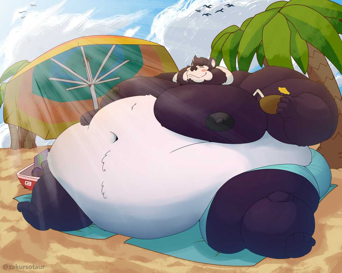 Zak Ursotaur (OPEN COMMISSION) (@zakursotaur) on Twitter photo Comm for <a href="/ChubbyM33th/">ChubbPanda🎈</a>
"Big day at the beach, let's just hope another ice cream man to buy everything he has" Comm for <a href="/ChubbyM33th/">ChubbPanda🎈</a>
"Big day at the beach, let's just hope another ice cream man to buy everything he has"