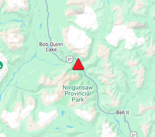 DriveBC's tweet photo. ⛰️⚠️#BCHwy37 - Expect 1 hour delays between Bell 2 Bridge and Bob Quinn Camp on Thursday Apr 24th between 3pm-5pm for avalanche control work. #BobQuinnLake #Bell2
ℹ️For more info:
https://t.co/KYIdIMpJuh https://t.co/Ke1AZ4FP7G
