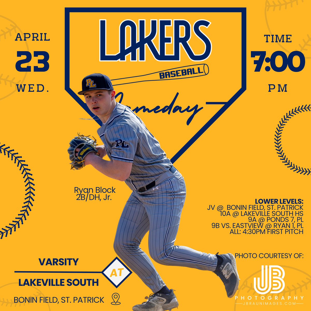 Prior Lake Baseball (@pllakerbaseball) on Twitter photo Itโs Game Day!
Tonight, the Lakers will take on the Lakeville South Cougars at 7pm at Bonin Field in St. Patrick! Should be a great night of baseball at a beautiful ballpark!
If you canโt make it to the game, be sure to tune in and watch <a href="/PLLakersLive/">PLLakersLive</a>. gametimemn.com/pl-lakers-live/ Itโs Game Day!
Tonight, the Lakers will take on the Lakeville South Cougars at 7pm at Bonin Field in St. Patrick! Should be a great night of baseball at a beautiful ballpark!
If you canโt make it to the game, be sure to tune in and watch <a href="/PLLakersLive/">PLLakersLive</a>. gametimemn.com/pl-lakers-live/