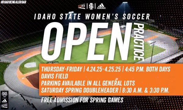 Reminder, it’s your last time to see the Bengals this Spring! Come to our open practices on Thursday or Friday, and our final two Spring games on Saturday⚽️

Admission for Spring games is free!

#RoarBengalsRoar
