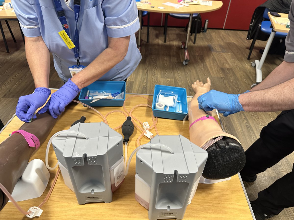 Venepuncture and cannulation add-on sessions. 
Practicing the art of tying the disposable torniquets and performing safe insertion for venepuncture and cannulas. 
<a href="/SomersetFT/">Somerset NHS Foundation Trust</a> <a href="/KatyHow97717841/">Katy Howe</a>