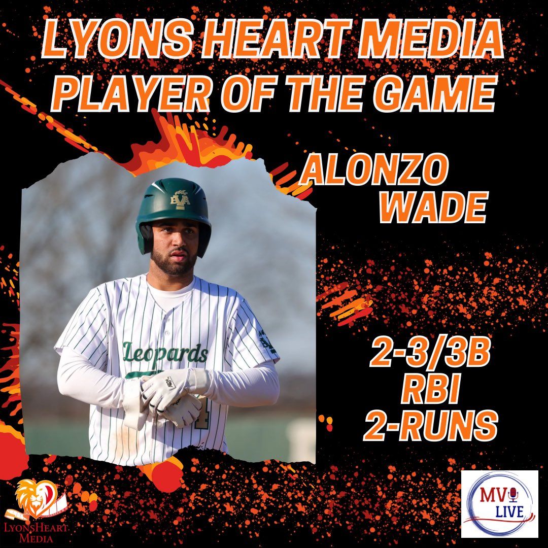 The Leps with a 10-0 win knocking off the Cougars ! Lyons Heart Media Player of the Game Alonzo Wade goes 2 for 3 with an RBI triple while scoring twice in the Leps win!