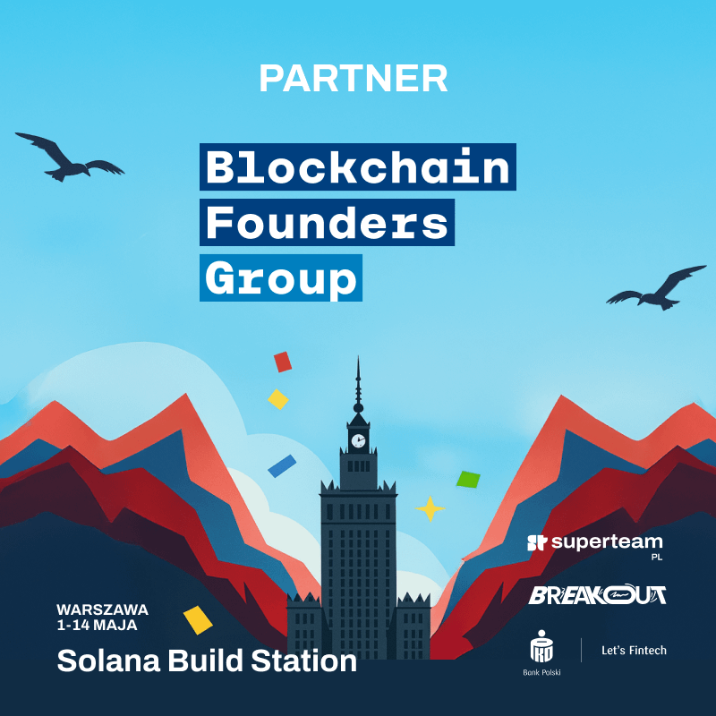 Big news! <a href="/BFG_VC_Main/">Blockchain Founders Group</a> &amp; Julian Ullrich join Build Station as official partner!

A venture capital firm &amp; startup accelerator shaping the future of Web3!

Best project wins Blockchain Founders Group Prize: entry to their accelerator worth $30K!
Warsaw, May 1–14!

Sign up ⤵️