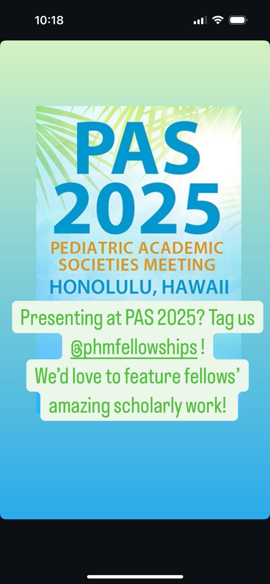 PHM Fellowships (@phmfellowships) on Twitter photo Presenting at <a href="/PASMeeting/">Pediatric Academic Societies</a>? Tag us <a href="/PHMFellowships/">PHM Fellowships</a>! We always love to feature all the amazing work done by our PHM fellows across the country! Presenting at <a href="/PASMeeting/">Pediatric Academic Societies</a>? Tag us <a href="/PHMFellowships/">PHM Fellowships</a>! We always love to feature all the amazing work done by our PHM fellows across the country!