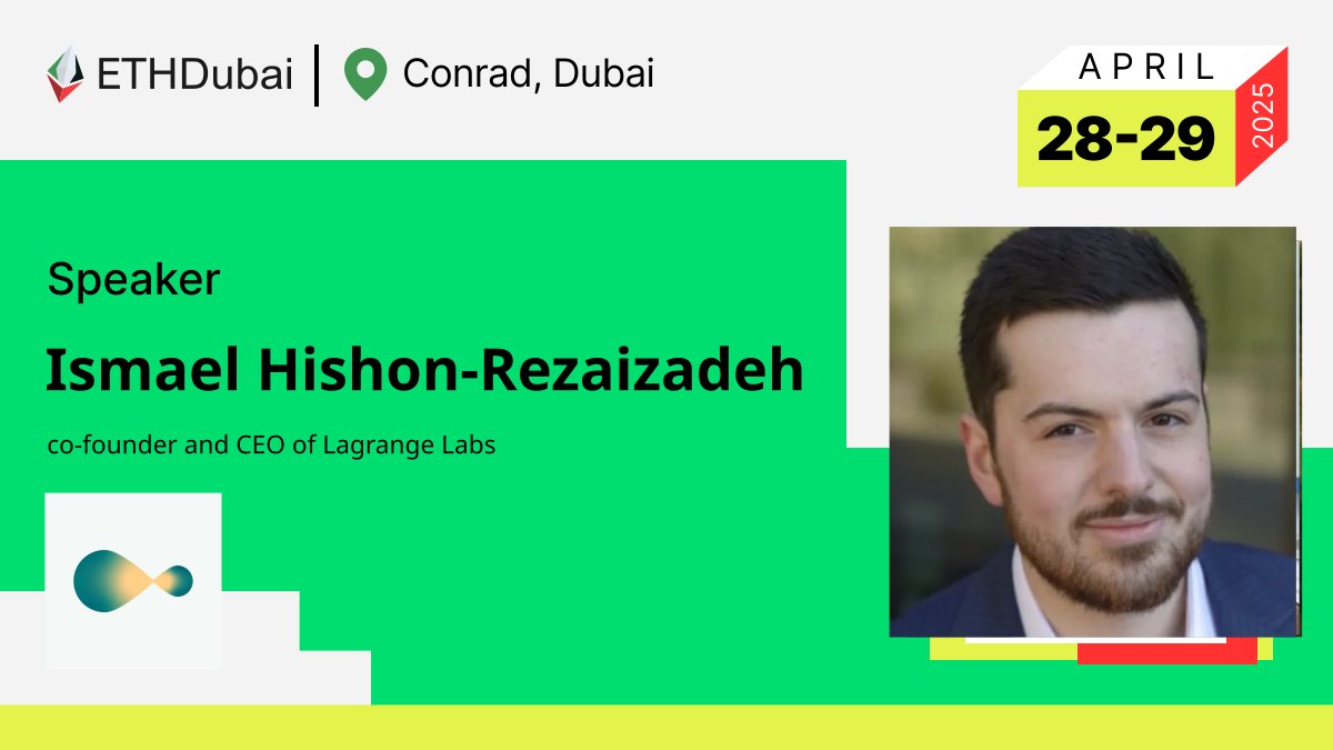Excited to announce that @ismael_H_R, co-founder and CEO <a href="/lagrangedev/">LAGRANGE</a> is going to be talking at the conference!