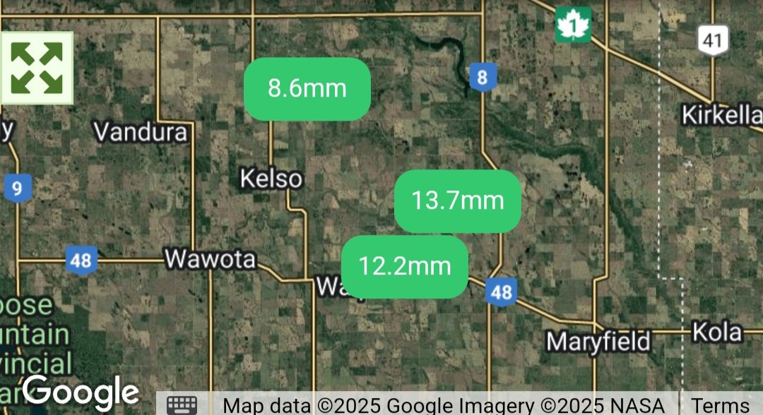 Rain or snow, I'm happy to see a bump in moisture! Crops and pastures should have what they need for a good start now.