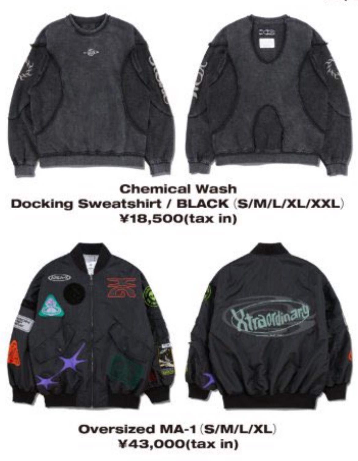 XG chemical Wash Docking Sweatshirt アイドル XGALX Chemical Wash