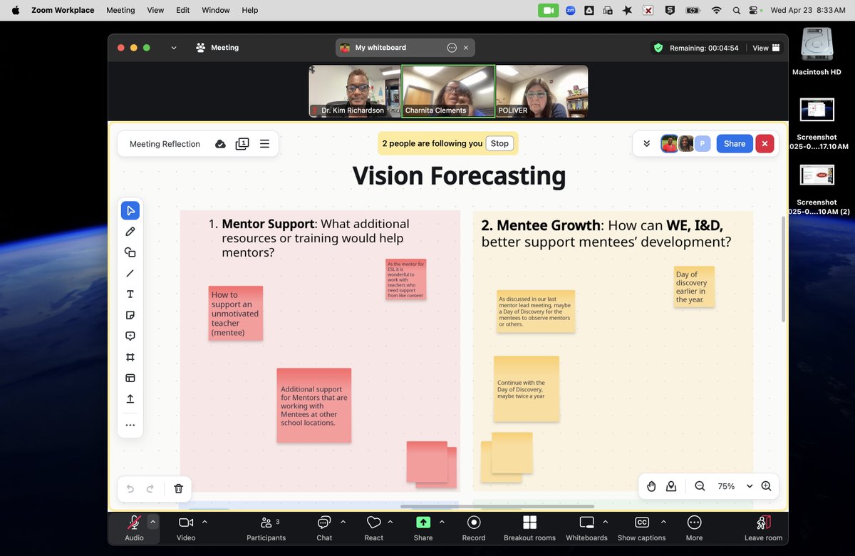 We are grateful for the <a href="/HamptonCSchools/">Hampton City Schools</a> Mentorship Advisory Team members for sharing their observations and experiences with us!