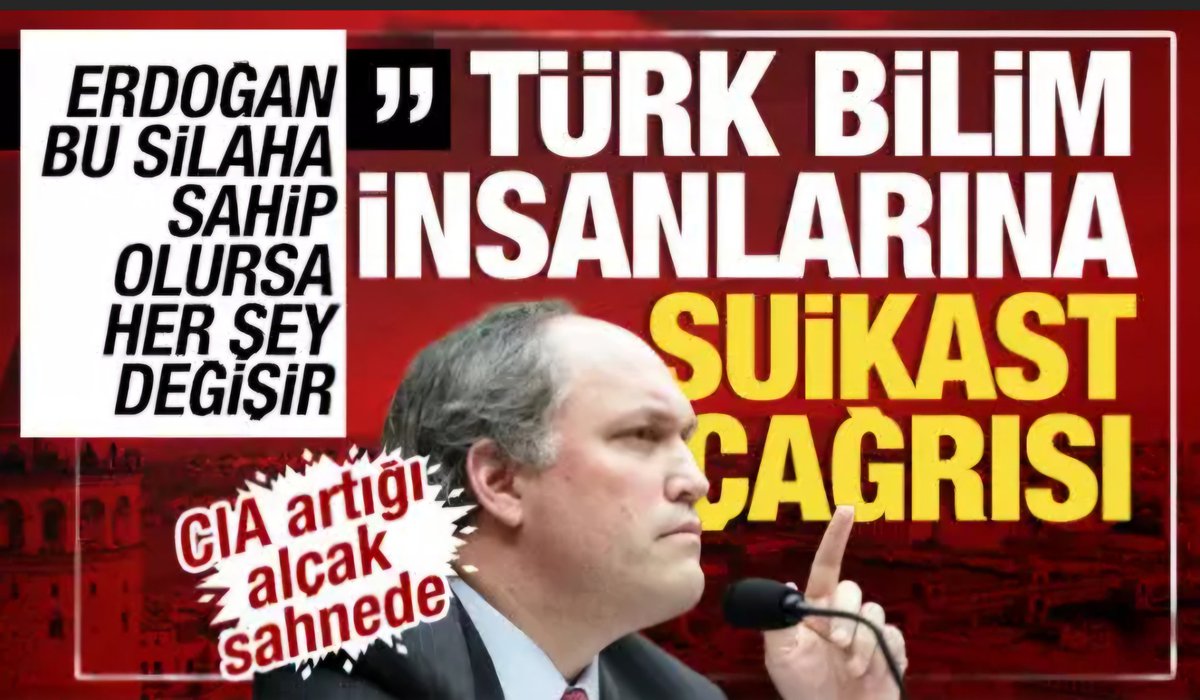 İçeride ve dışarıda Türk, Türkiye ve Erdoğan düşmanlarının karakteri ve ruhi yapıları aynı.!!!
👇👇👇

"Michael Rubin'den alçak suikast çağrısı: Erdoğan'ın nükleer silahı olursa her şey değişir

ABD'li eski Pentagon yetkilisi Michael Rubin Türkiye’nin nükleer programının Batı