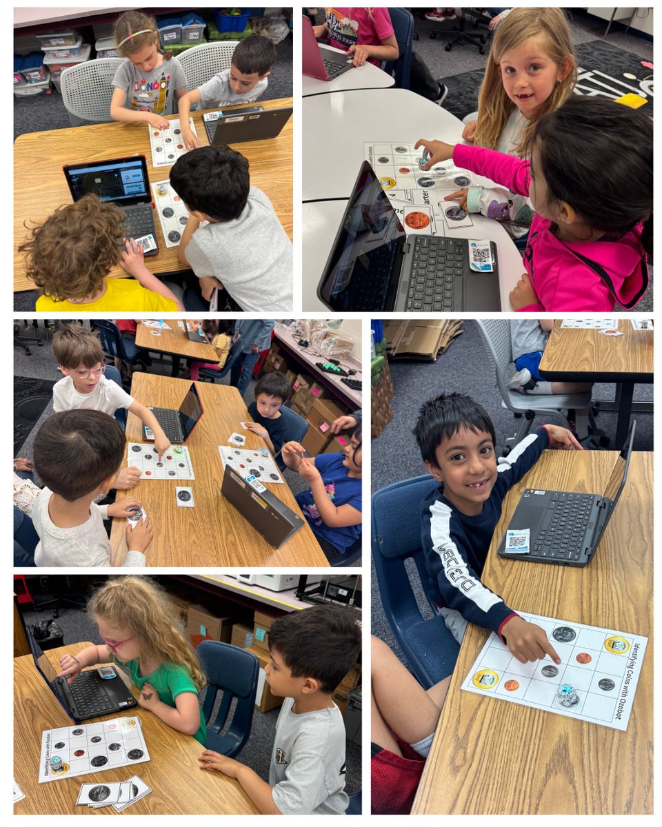 Miss Staples (@hrzift) on Twitter photo Kindergarteners visited the lab today! They learned how to use Ozoblockly on their Chromebooks to code an Ozobot to correctly identify coins. 🪙 <a href="/csforlcps/">Loudoun County Computer Science Office</a> Kindergarteners visited the lab today! They learned how to use Ozoblockly on their Chromebooks to code an Ozobot to correctly identify coins. 🪙 <a href="/csforlcps/">Loudoun County Computer Science Office</a>
