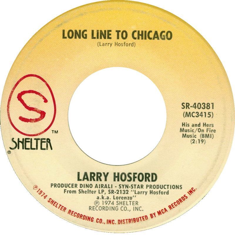 Larry Hosford (1943–2016) was a singer-songwriter in the Americana and honky-tonk scenes, known for his humor, storytelling, and ties to California’s Central Coast. In the 1970s, he signed with Leon Russell’s Shelter Records and released A.K.A. Lorenzo ('75) and Cross Words ('76)