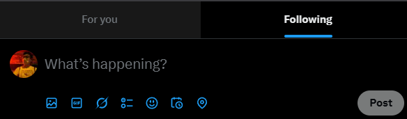 Friendly reminder: Check your Twitter tab settings. If you haven't already, switch to "Following." That ensures that you only see posts from people you follow. If you're set to "For you" then the algorithms will show you endless rage bait.